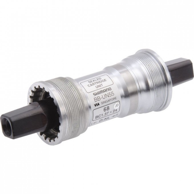 Каретка SHIMANO UN55, 68/127мм, с болтами EBBUN55B27 Каретка SHIMANO UN55, 68/127мм, с болтами EBBUN55B27