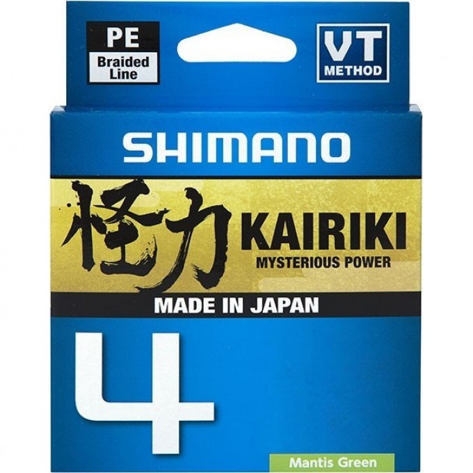 Леска плетёная SHIMANO KAIRIKI 4 PE 150 м зеленая 0.13 мм 7.4 кг LDM54TE1013015G Леска плетёная SHIMANO KAIRIKI 4 PE 150 м зеленая 0.13 мм 7.4 кг LDM54TE1013015G