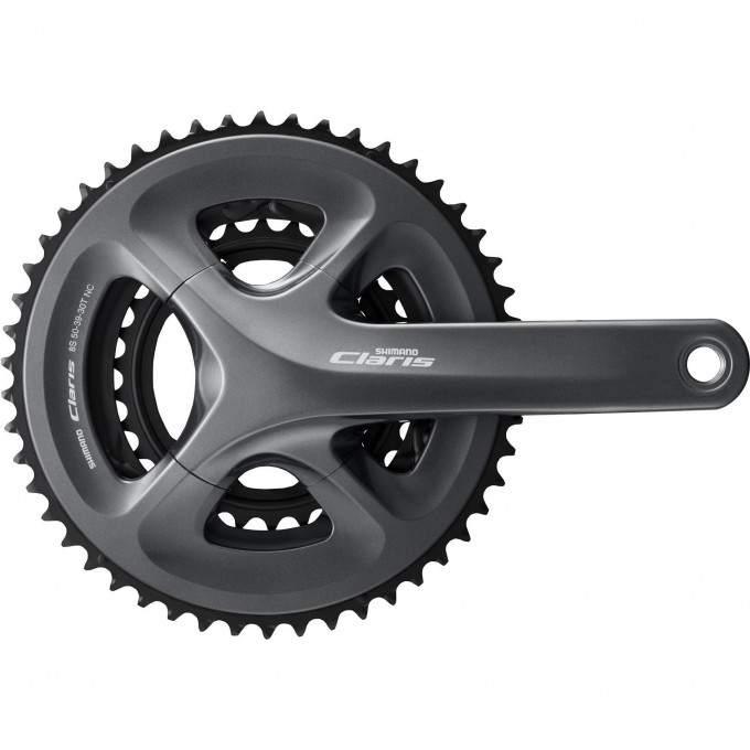 Система SHIMANO CLARIS, R2030, 170 мм, интегрированный вал, 8 скоростей, 50/39/30T EFCR2030CX090X Система SHIMANO CLARIS, R2030, 170 мм, интегрированный вал, 8 скоростей, 50/39/30T EFCR2030CX090X