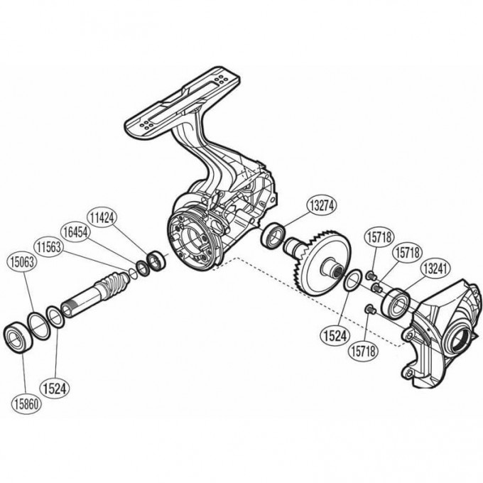 Запчасть для катушки SHIMANO BEARING SET набор подшипников PK0406 Запчасть для катушки SHIMANO BEARING SET набор подшипников PK0406