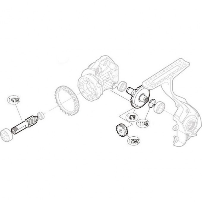 Запчасть для катушки SHIMANO DRIVE GEAR ведущая шестерня RD14791 Запчасть для катушки SHIMANO DRIVE GEAR ведущая шестерня RD14791