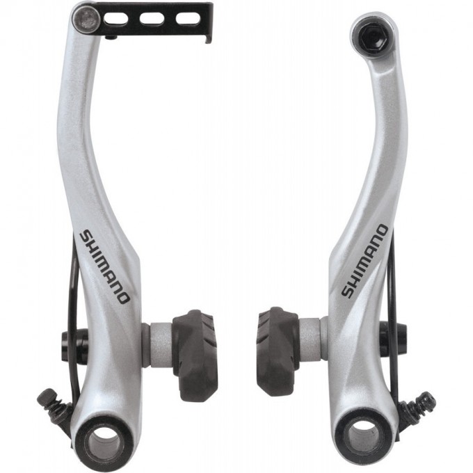 Тормоз v-br SHIMANO ALIVIO, T4000, задние, колодки S65T, серебро EBRT4000RX43SSP Тормоз v-br SHIMANO ALIVIO, T4000, задние, колодки S65T, серебро EBRT4000RX43SSP